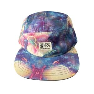 Ones supply co five panel hat trippy universe planet rave hat